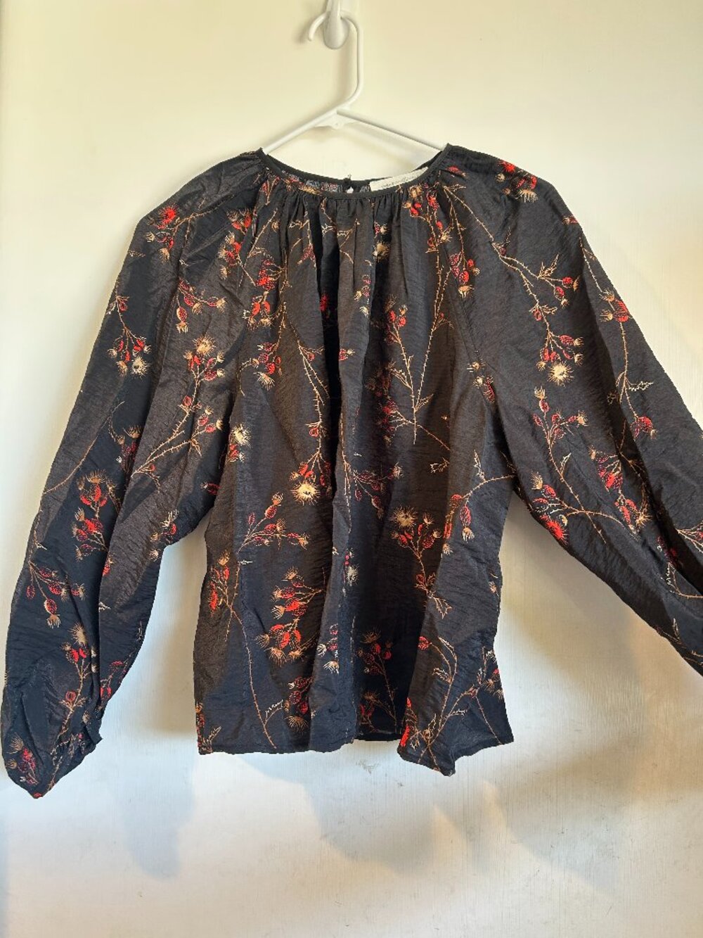 Floral Puff Sleeve Blouse